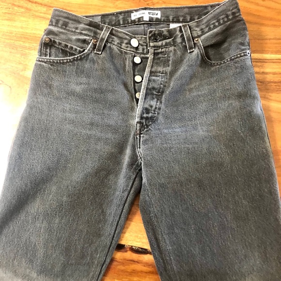 Re/done levis leandra cropped flare faded black 26 - Picture 7 of 9